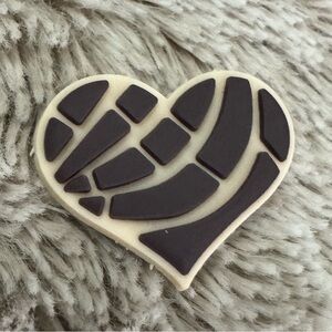 Chocolate Heart Shaped Concha CROCS Jibbitz Shoe Charm 5/$20